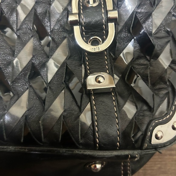 Rafe New York Y2K (Anthropologie) leather and plastic woven larger bag! Lux y2K - Picture 3 of 12